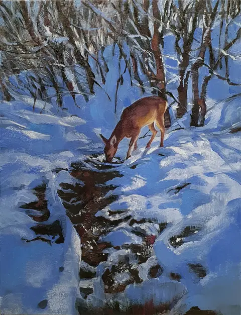 Winter Deer